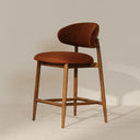 Ellie - Counter Stool - Rust - Moe's Home Collection - Counter Height (24" - 27") - Elite Enclave Home