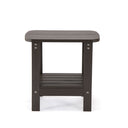 Plastic Outdoor Side Table - Chocolate