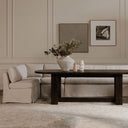 Fable - Slipcover Dining Banquette L - Shape Sectional With Slipper Chair - Beige - Moe's Home Collection - Stationary Sectionals - Elite Enclave Home