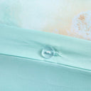 Cassiopeia - Watercolor Tie Dye Printed Duvet Cover Set With Throw Pillow - Aqua