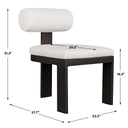 Bolster Back - Outdoor Dining Chair - White