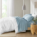 Peached Percale - Queen Sheet Set - Teal