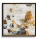 Ancient Story - Framed Abstract Print - Black / Blue / Brass / Gold / Gray / Orange / White / Yellow - Uttermost - Framed Prints - Elite Enclave Home