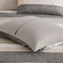 Jaxon - Stripe Comforter Set With Bed Sheets - Taupe