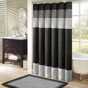 Amherst - Shower Curtain - Black - Madison Park - Shower Curtains - Elite Enclave Home