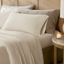 Queen Stretch Jersey Sheet Set - Ivory - Harbor House - Sheets & Pillowcases - Elite Enclave Home
