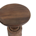 Amira - Large Round Accent Table - Dark Brown - Classic Home - Accent Tables - Elite Enclave Home