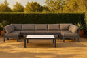 Nizuc - Outdoor Patio 7 Piece Modular Sectional With Gray Frame - Meridian Furniture - Stationary Sectionals- Elite Enclave Home