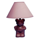 Bedside Table Lamp With Pink Empire Shade - Pink
