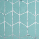 Raina - Printed Metallic Shower Curtain - Aqua / Silver - Intelligent Design - Shower Curtains - Elite Enclave Home
