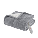 Amira - Dream Soft Heated Throw - Gray - Sharper Image - Heated Throws - Elite Enclave Home