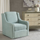 Harris - Swivel Chair - Dusty Aqua - Madison Park - Swivel Chairs - Elite Enclave Home
