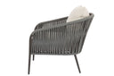 Florence - Club Chair, No Welt - Echo Ash / White