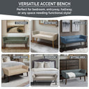 Welburn - Accent Bench - Gray - Madison Park - Upholstered Benches - Elite Enclave Home