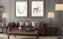 Retro Metal Floor And Table Lamp Set (Set of 3) - White