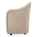 Drava - Rolling Dining Chair - Beige - Moe's Home Collection - Arm Chairs - Elite Enclave Home