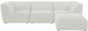 Miramar - 4 Piece Modular Sectional - Meridian Furniture - Stationary Sectionals - Elite Enclave Home