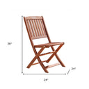 Folding Chairs (Set of 2) - Brown
