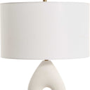 Meridian - Ivory Stone Table Lamp - White - Uttermost - Table Lamps- Elite Enclave Home