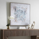Find Me Here - Abstract Framed Canvas Art - Black / Blue / Brown / Gray / White - Uttermost - Canvas Art - Elite Enclave Home