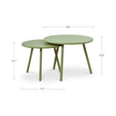 Kari - Outdoor Nesting Coffee Table - Green - Moe's Home Collection - Nesting Tables - Elite Enclave Home