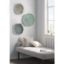 Rossi - Feather Painted Round Wall Decor (Set of 3) - Blue - Madison Park - Wall Decor - Elite Enclave Home