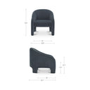 Tuva - Accent Chair - Slate Blue - Moe's Home Collection - Arm Chairs - Elite Enclave Home