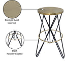 Mercury - Iron Bar Stool - Meridian Furniture - Bar Height (28" - 30") - Elite Enclave Home