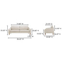 Quinn - Sofa - Oatmeal - Moe's Home Collection - Stationary Sofas - Elite Enclave Home