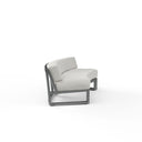 Redondo - Curved Sofa, No Welt - Cast Silver / Dark Gray
