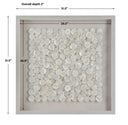 Roxas - Capiz Shell Shadow Box - Pearl Silver