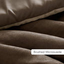 Boulder Stripe - King/California King Pieced Comforter Set - Brown