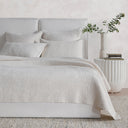 Danica - Euro Sham - White - Bone - Classic Home - Quilts & Shams- Elite Enclave Home
