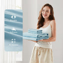 Cotton 144TC - California King Solid Sheet Set - Light Blue - 510 Design - Bedding Sets - Elite Enclave Home