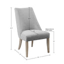 Winfield - Upholstered Dining Chair (Set of 2) - Light Gray - Martha Stewart - Chair Sets - Elite Enclave Home
