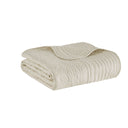 Tuscany - Oversized Quilted Throw - Cream - Madison Park - Throws - Elite Enclave Home