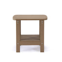 Plastic Outdoor Side Table - Light Brown