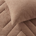 Kyla - Twin/Twin Long Double Diamond Quilted Teddy Comforter Set - Brown - Comfort Spaces - Comforters & Sets - Elite Enclave Home