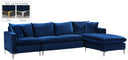 Naomi - Reversible Sectional - Meridian Furniture - Stationary Sectionals - Elite Enclave Home