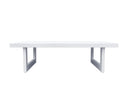 Aluminum Outdoor Coffee Table - White