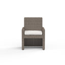 Coronado - Dining Chair, With Self Welt - Canvas Flax / Dark Brown