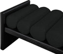 Waverly - Bench With Black Frame - Meridian Furniture - Upholstered Benches - Elite Enclave Home