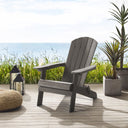 Heavy Duty Plastic Adirondack Chair - Charcoal
