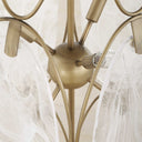 Valencia - 6 Light Glass Panel Pendant - Gold / White - Uttermost - Pendant Lighting- Elite Enclave Home