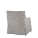London - Skirted Swivel Chair - Gray - Martha Stewart - Swivel Chairs - Elite Enclave Home