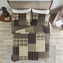 Winter Hills - King Oversized Quilt Set - Tan