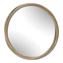 Landry - Round Mirror - Light Wood