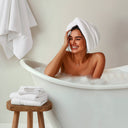 800GSM - 2 Piece Set Bath Sheet Antimicrobial - White