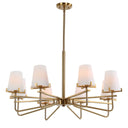 Lassen - 8 Light Chandelier - Brass