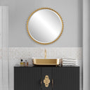 Taza - Round Mirror - Gold